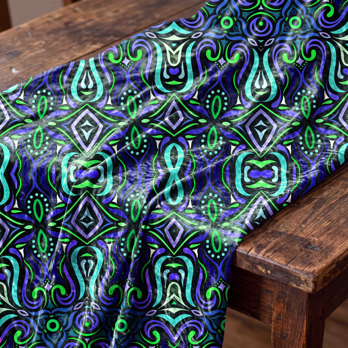 Kaleidoscopic Mosaic Fabric