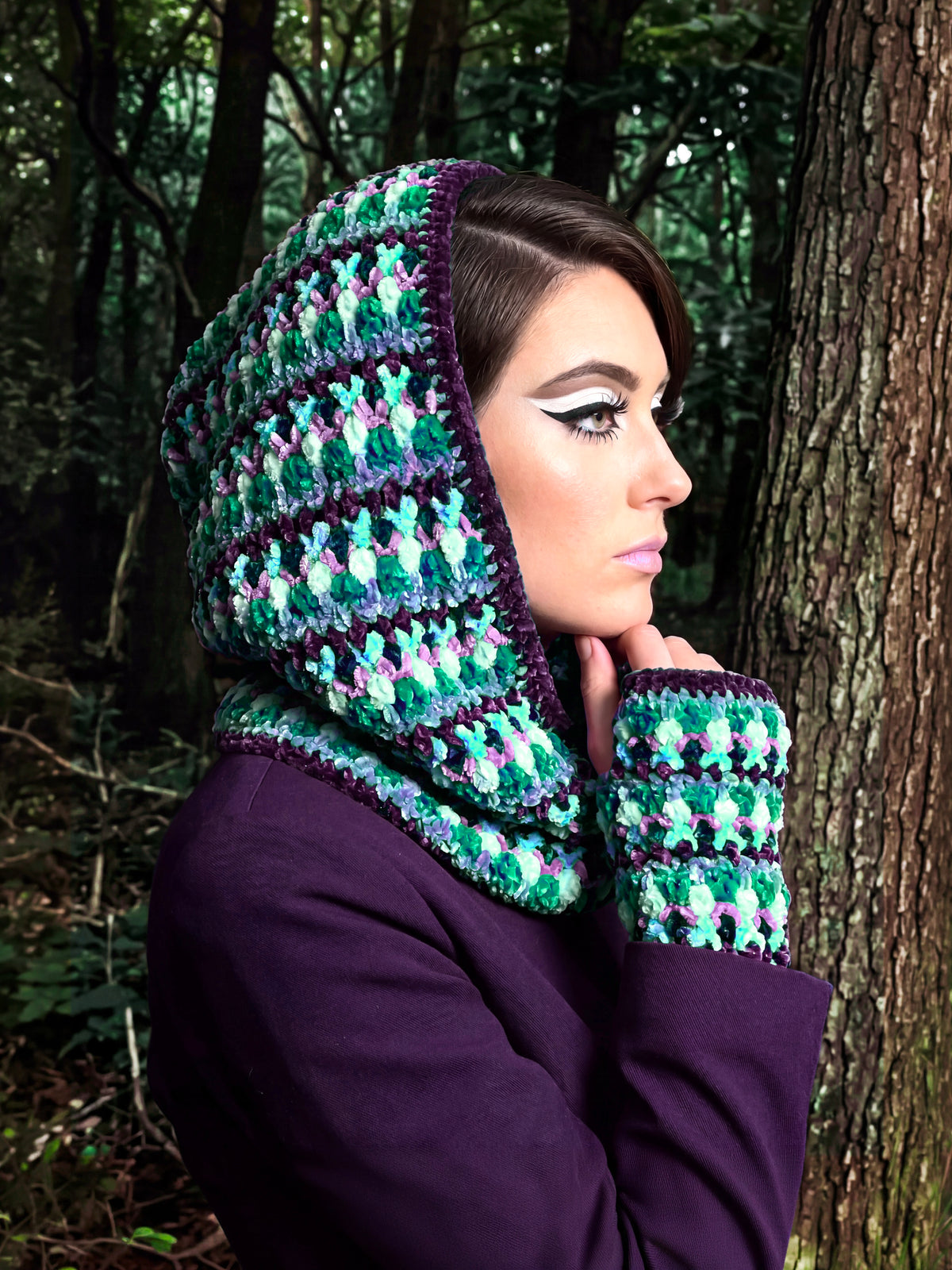 Kit: Honey Hooded Cowl and Wristwarmers