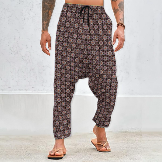 Yellow - Orange Velvet Harem Pants 214