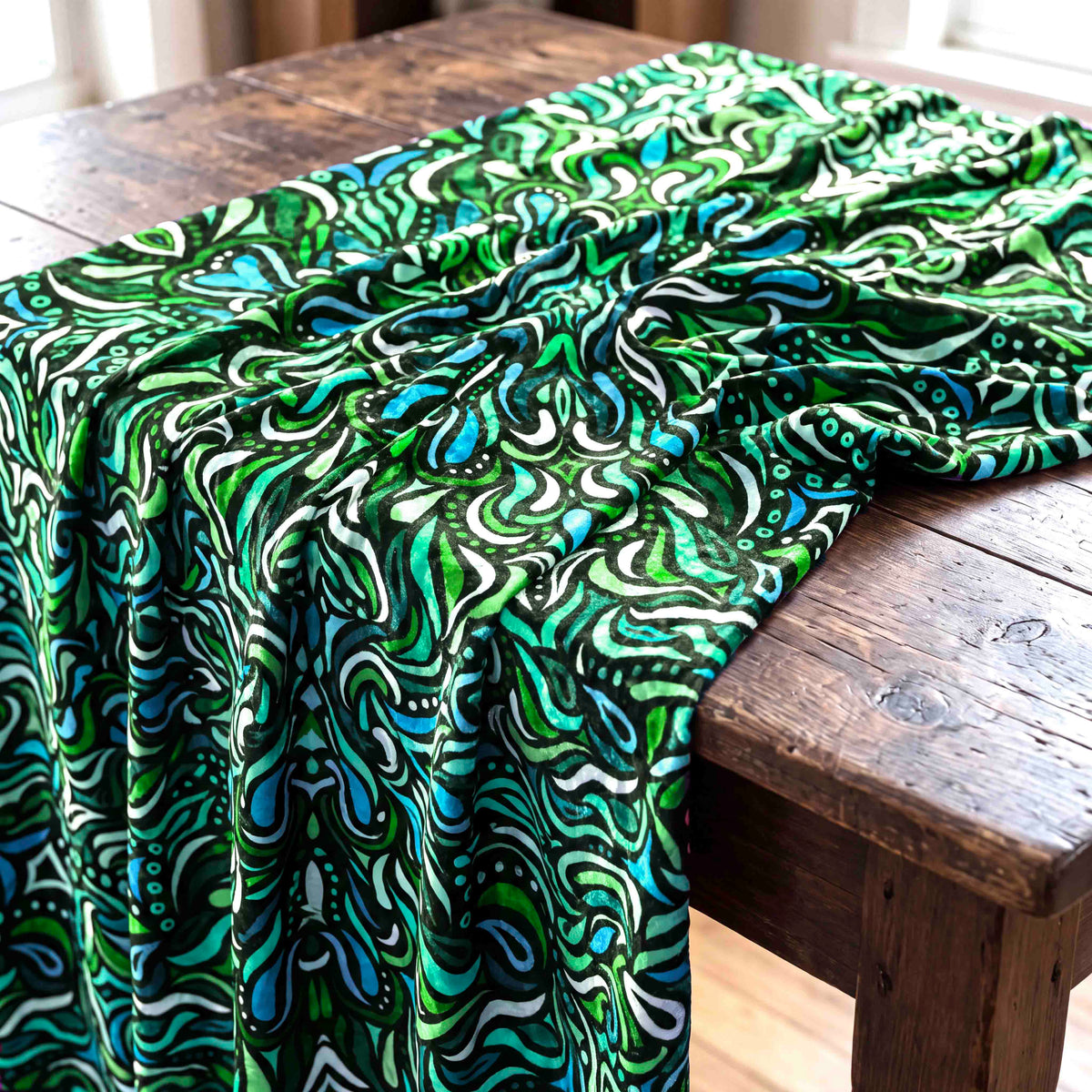 Kaleidoscopic Mosaic Fabric
