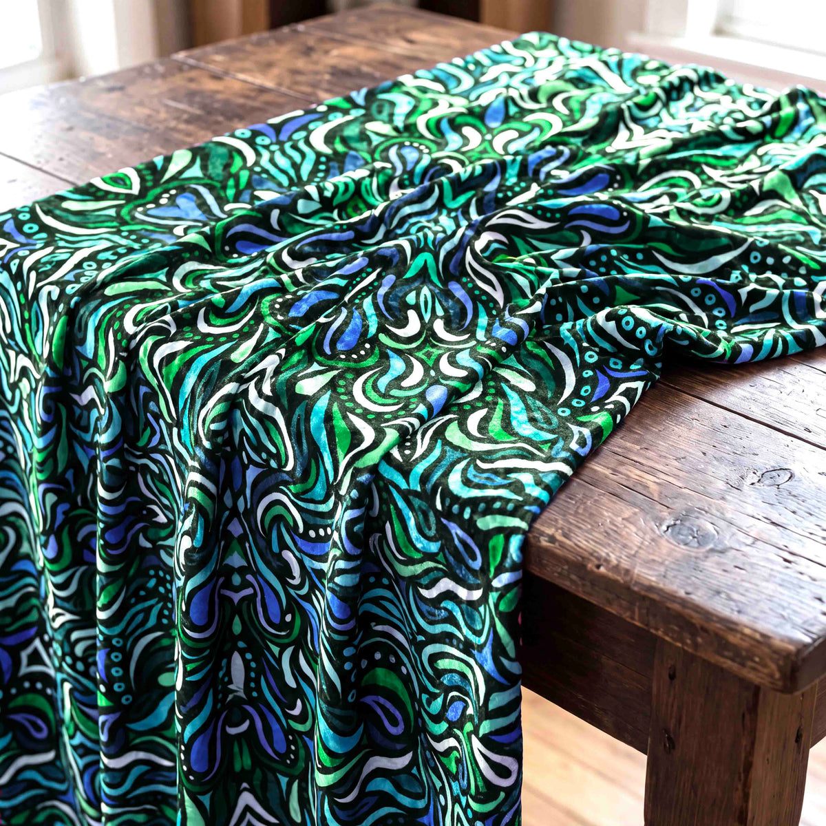 Kaleidoscopic Mosaic Fabric