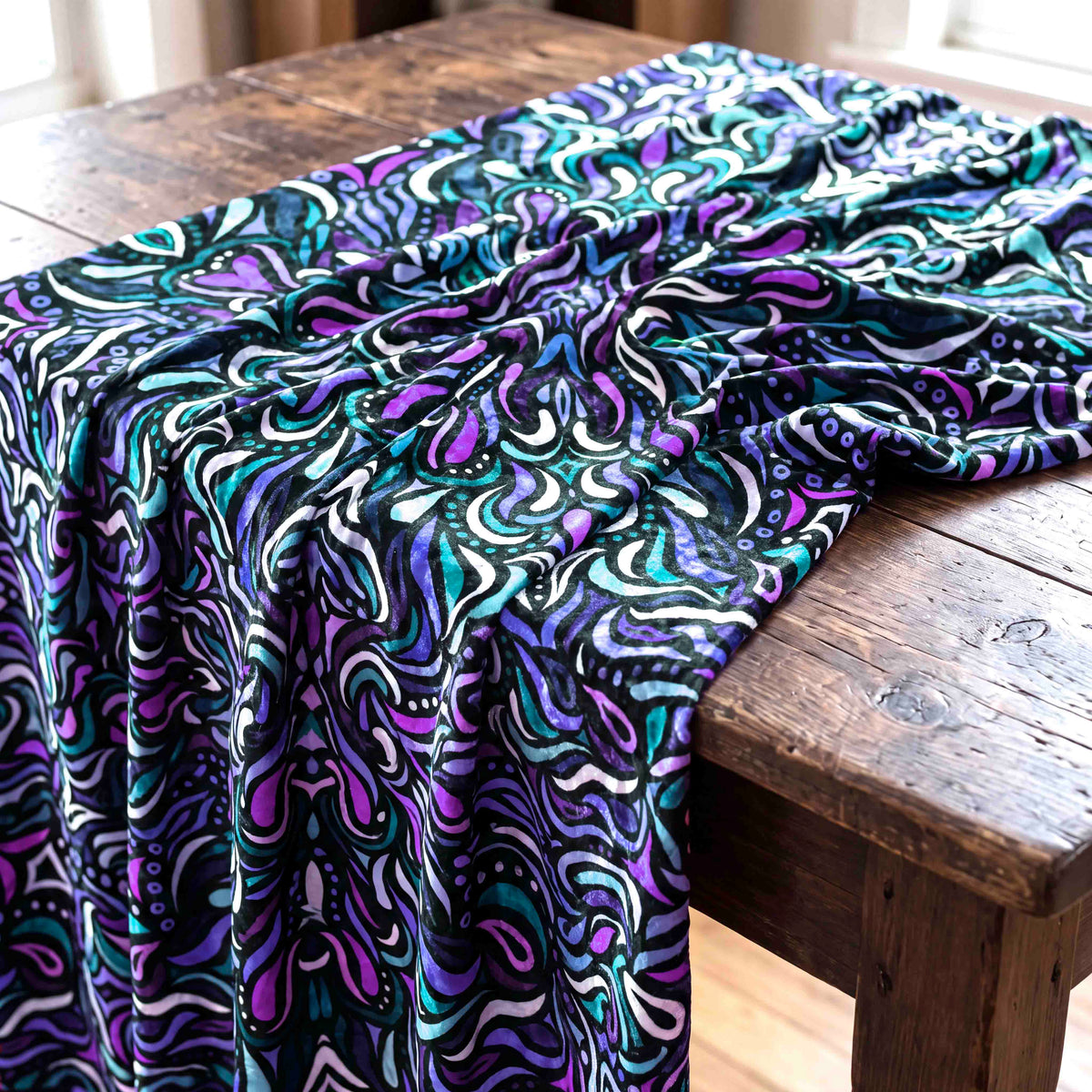 Kaleidoscopic Mosaic Fabric