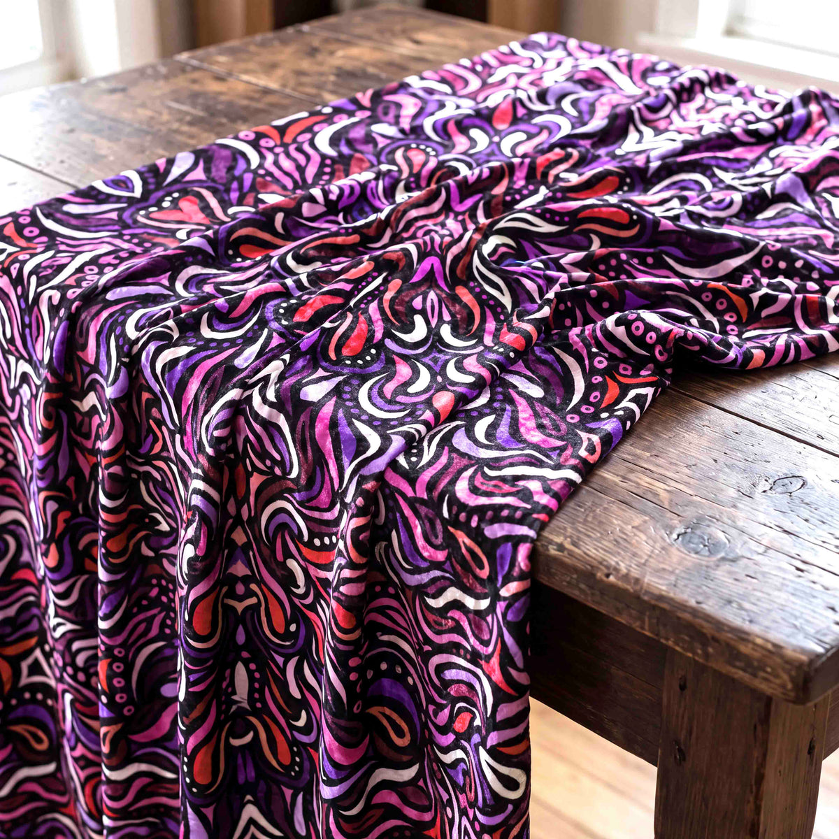Kaleidoscopic Mosaic Fabric