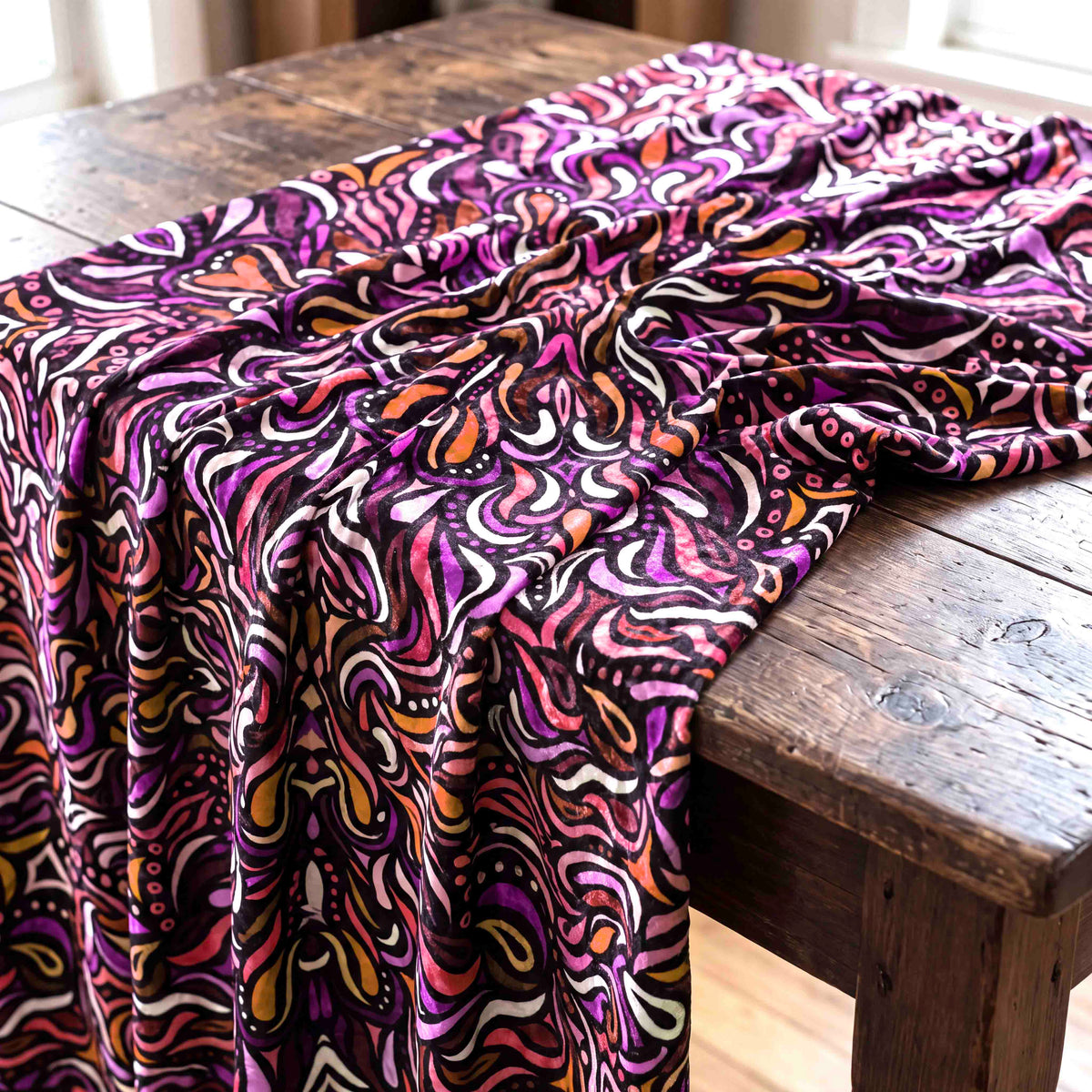 Kaleidoscopic Mosaic Fabric