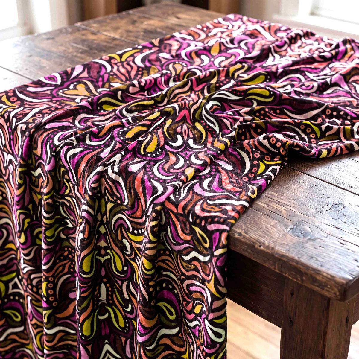 Kaleidoscopic Mosaic Fabric