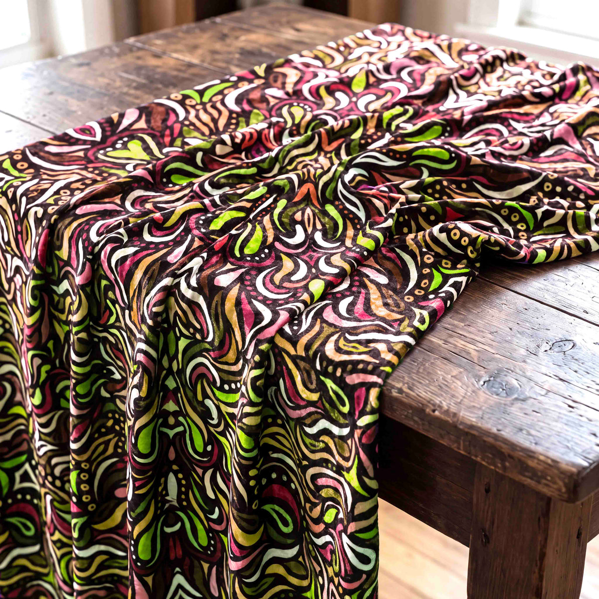 Kaleidoscopic Mosaic Fabric
