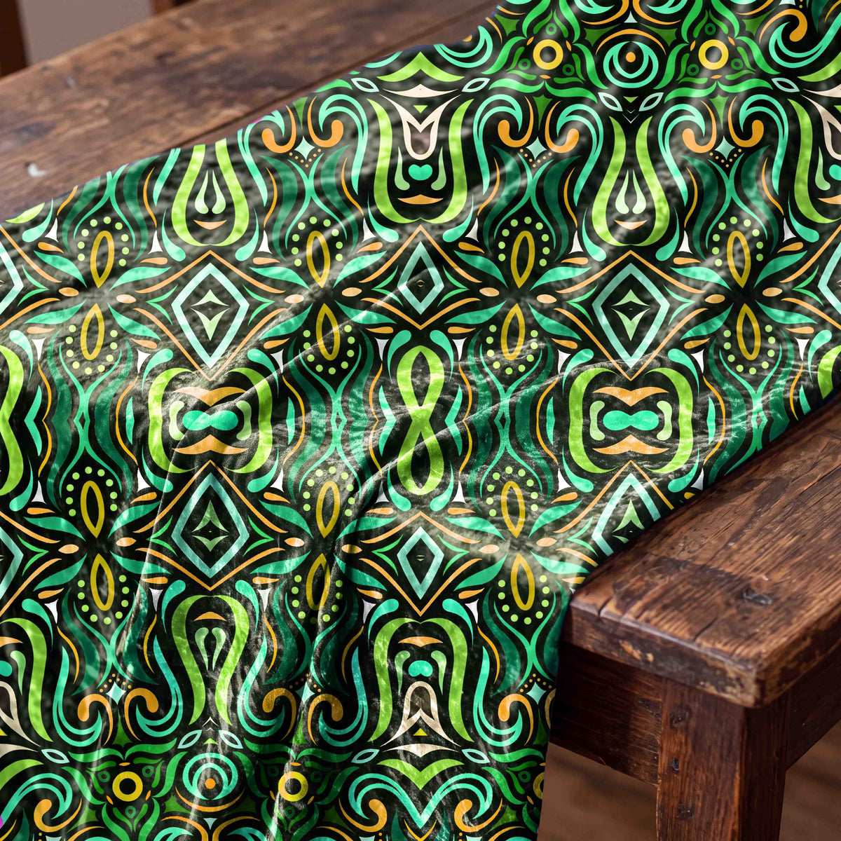 Kaleidoscopic Mosaic Fabric