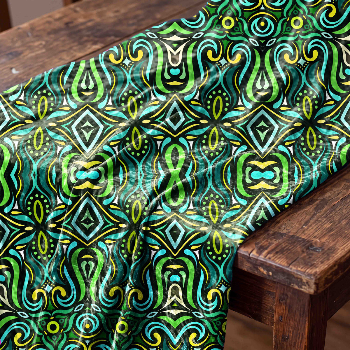 Kaleidoscopic Mosaic Fabric