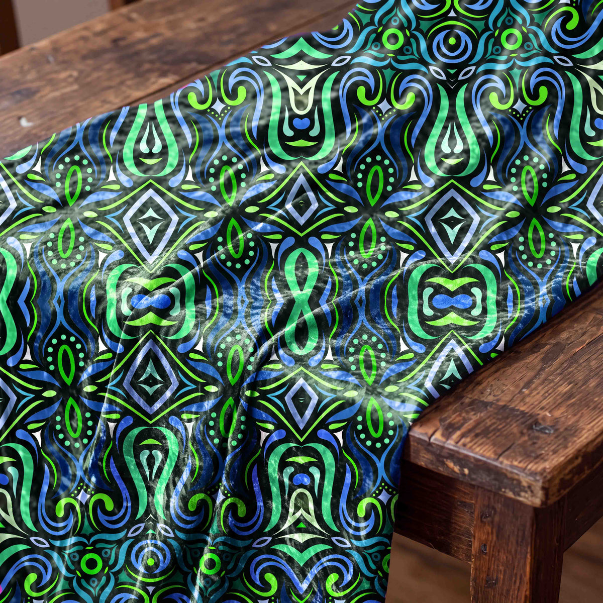 Kaleidoscopic Mosaic Fabric