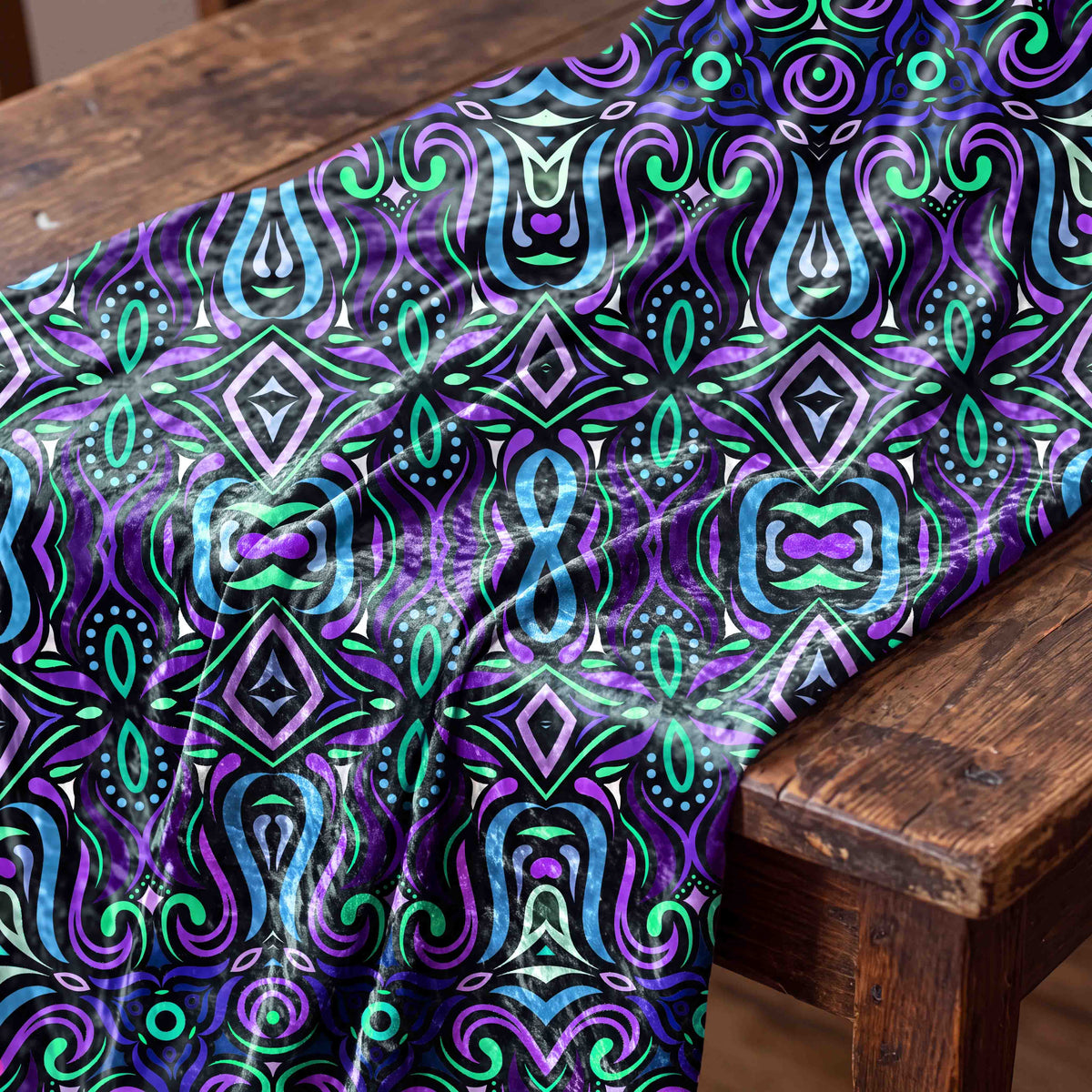 Kaleidoscopic Mosaic Fabric