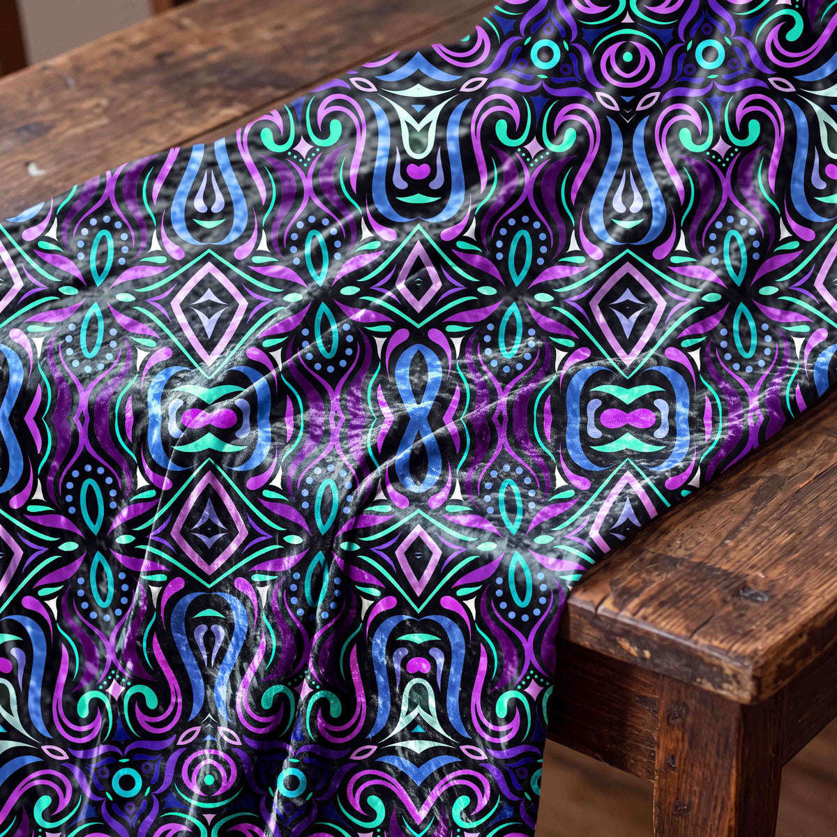 Kaleidoscopic Mosaic Fabric