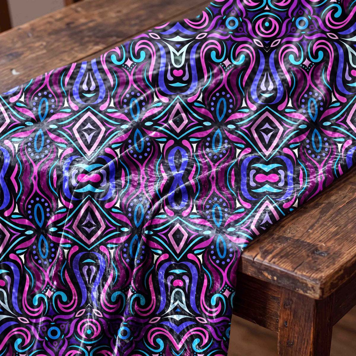 Kaleidoscopic Mosaic Fabric