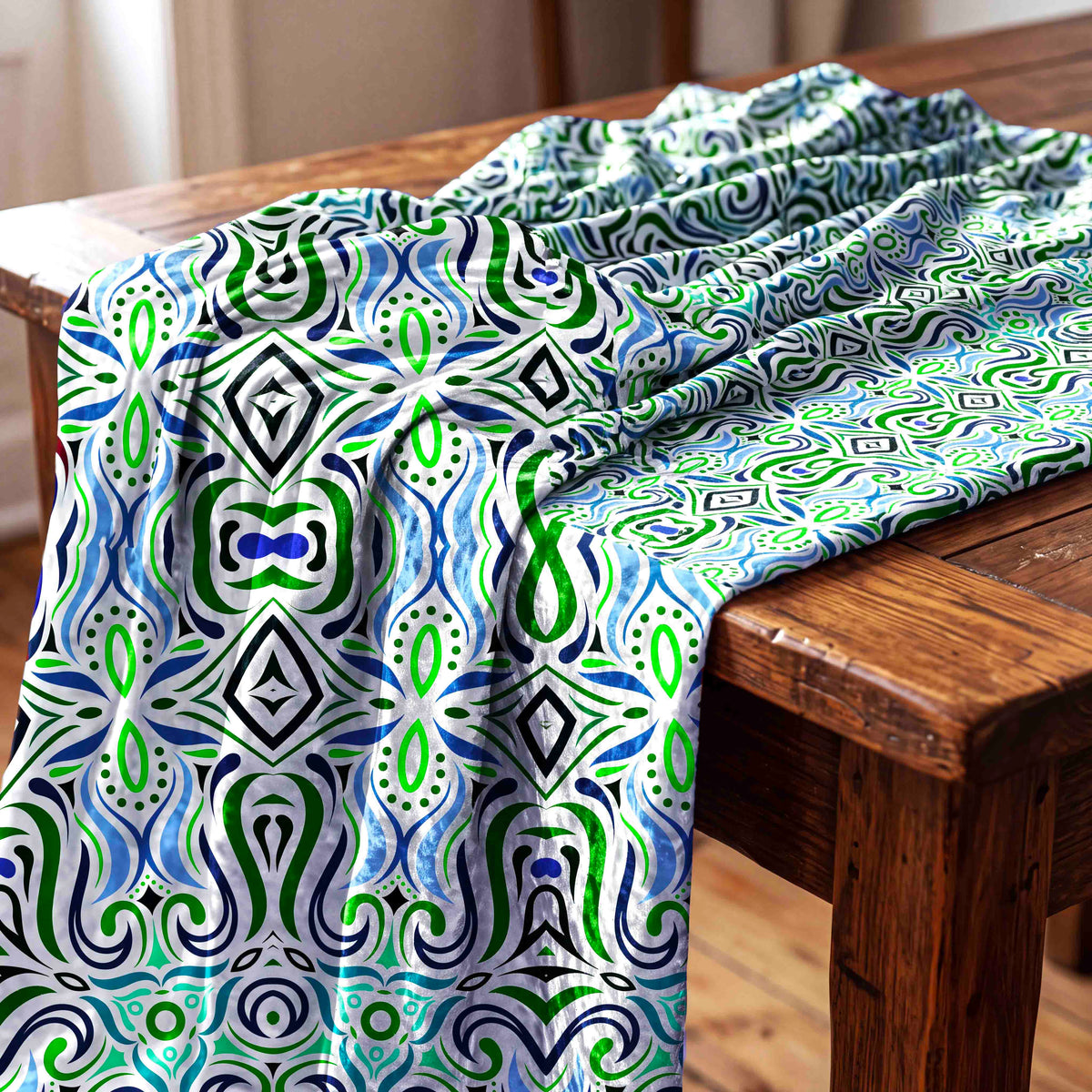 Kaleidoscopic Mosaic Fabric