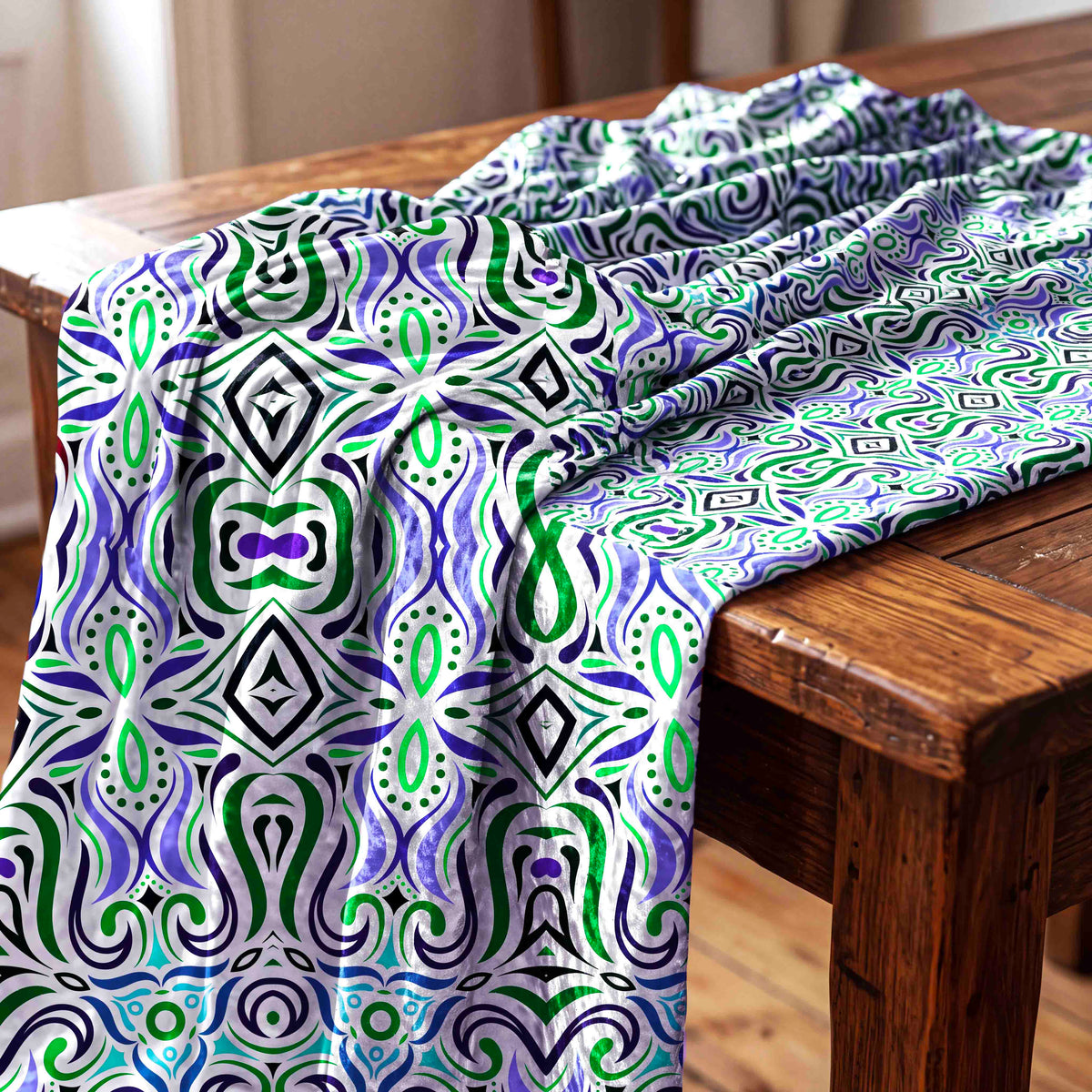 Kaleidoscopic Mosaic Fabric