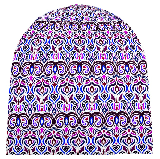 Blue - Purple - Red Velvet Hat