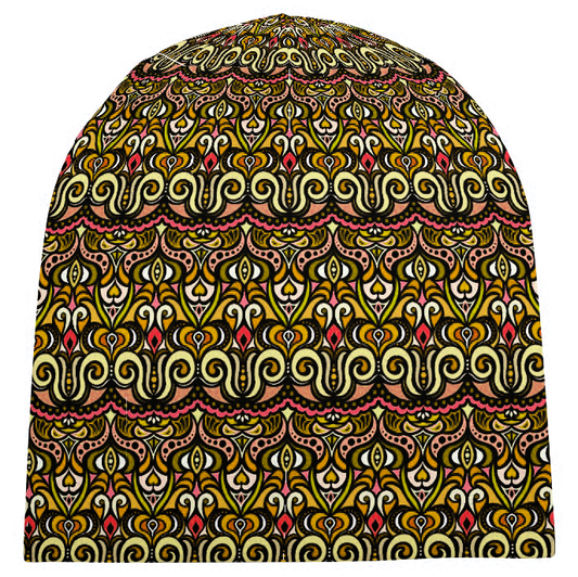 Yellow - Orange - Red Velvet Hat